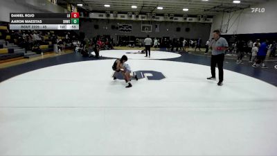 45 lbs 3rd Place Match - Aaron Maestas, Savage House Wrestling Club vs Daniel Rojo, Los Bandidos
