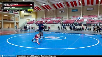 49-54 lbs Round 2 - Maddox Cray, Believe To Achieve Wrestling Club vs Kaden Mccotter, CORE Wrestling