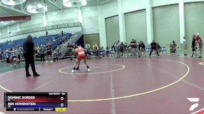 86 lbs Quarterfinal - Dominic Gorder, MI vs Ben Howenstein, SD