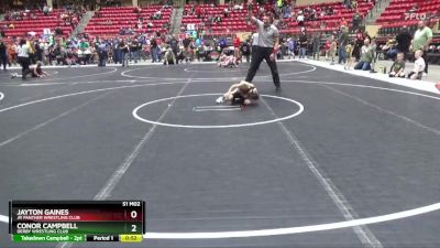 46 lbs Cons. Round 6 - Conor Campbell, Derby Wrestling Club vs Jayton Gaines, Jr Panther Wrestling Club
