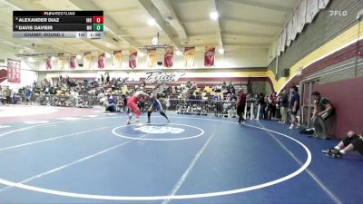 215 lbs Champ. Round 2 - Alexander Diaz, Indio vs Davis Davieir, Moreno Valley