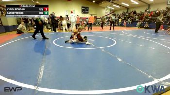55 lbs Semifinal - Kysen Morgan, Fort Gibson Youth Wrestling vs Barrett Robb, IRONMEN Wrestling Club