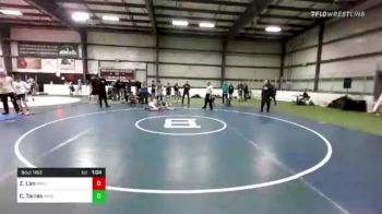 100 lbs Rr Rnd 1 - Zachary Lim, MetroWest United vs Cash Torres, Merrimack Middle School