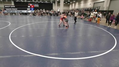 150 lbs Cons. Semis - Maeve Peach, Big Game Wrestling Club vs Hailey Goth, Summit Wrestling Academy