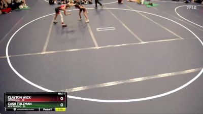 84 lbs Semis & 1st Wrestleback (8 Team) - Clayton Wick, Centennial vs Cash Tolzman, New Prague