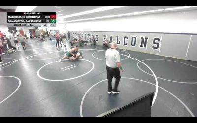 285 lbs Cons. Round 2 - Buyantogtokh Baasanbayar, Silverback Wrestling Club vs Maximiliano Gutierrez, La Quinta High School