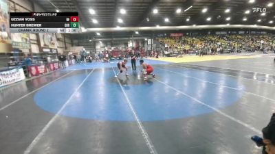 144 lbs Champ. Round 2 - Uzziah Voss, Nebraska Elite vs Hunter Brewer, Gordon/Rushville