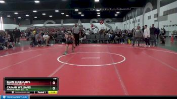 119 lbs Placement Matches (8 Team) - Sean Breedlove, Indiana Outlaws vs Cainan Williams, Minions Green (GA)