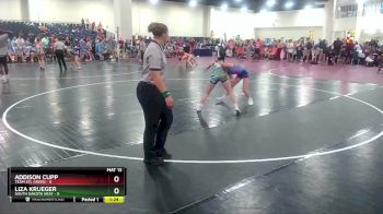 100 lbs Round 6 (8 Team) - Addison Cupp, Team STL Green vs Liza Krueger, South Dakota Heat