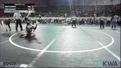 76 lbs 3rd Place - Zeke Jansing, Prodigy Elite Wrestling vs Kirk Walker, Tulsa Blue T Panthers