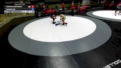 126 lbs Cons. Quarters - Tristan Bartonico, Delta Wrestling Club vs Kaiden Lim