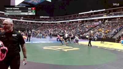 132-2A Quarterfinal - Teagan Larimore, Dove Creek vs Taylor Torres, Walsenburg Jr/Sr High School