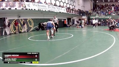 132 lbs Cons. Round 3 - Harris Medow, Solon vs Justin Muzy, Columbian (Tiffin)