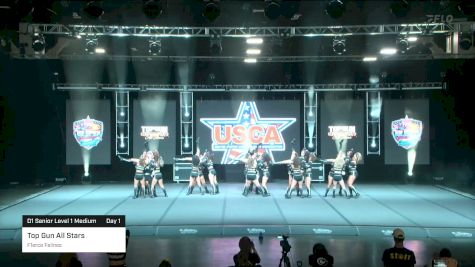 Top Gun All Stars - F1erce Felines [2026 D1 Senior Level 1 Medium Day 1] 2026 US Open Cheerleading & Dance Championship