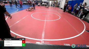 58 lbs Semifinal - Grady Zinter, Owasso Takedown Club vs Jett Duran, Jay Wrestling Club