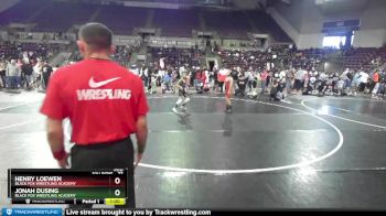 77 lbs Champ. Round 1 - Jonah Dusing, Black Fox Wrestling Academy vs Henry Loewen, Black Fox Wrestling Academy