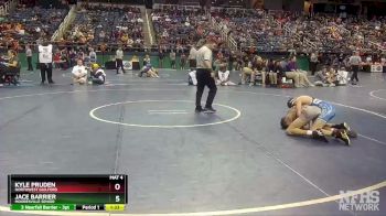 4A 106 lbs Quarterfinal - Jace Barrier, Mooresville Senior vs Kyle Pruden, Northwest Guilford