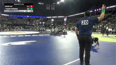 113 lbs Round Of 32 - Jason Lin, La Costa Canyon (SD) vs Gavin Pongsai, Gilroy (CC)