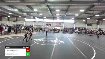 58 lbs Quarterfinal - Jackson Escarcega, Manu WC vs Emily Lawrence, Redwave WC