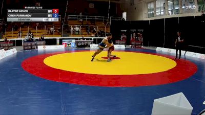 61kg (non-olympic) Semifinal - Blayne Helou, Hamilton Wrestling Club vs Oren Furmanov, Guelph Wrestling Club