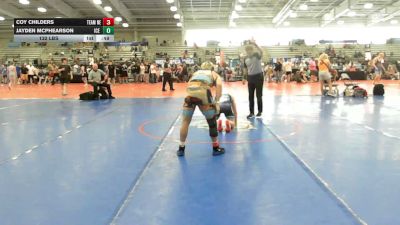 132 lbs Rr Rnd 2 - Coy Childers, Nebraska Blue - HSB vs Jayden Mcphearson, ICE Wrestling Blue - HSB