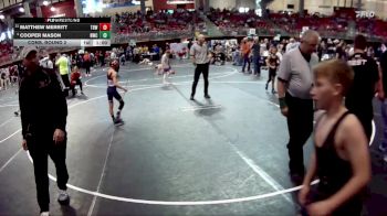 65 lbs Quarterfinal - Matthew Merritt, The Best Wrestler vs Cooper Mason, Norris Wrestling Club