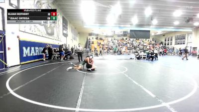 126 lbs Champ. Round 2 - Isaac Ortega, Costa Mesa vs Elijah Rothert, Huntington Beach
