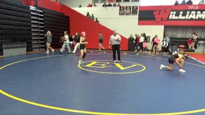 115 lbs Champ. Round 1 - Paetynn Reyna, Iowa Valley, Marengo vs Jazlyn Enriquez, Muscatine