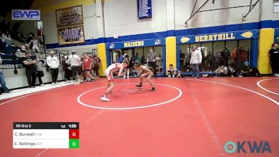 84-88 lbs Rr Rnd 3 - Corbin Burwell, Caney Valley Wrestling vs Emerson Rollings, Tulsa Blue T Panthers