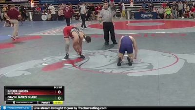 D 2 157 lbs Cons. Round 4 - Gavin James Blake, Rayne vs Brock Gross, Belle Chasse