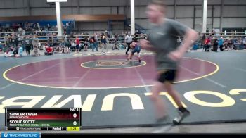 100 lbs Champ. Round 2 - Scout Scott, Rocky Mountain Middle School vs SawLer Lweh, New Plymouth