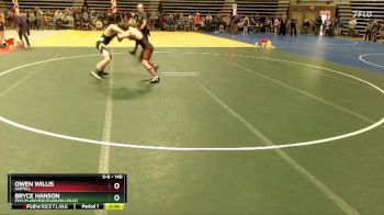 140 lbs Champ. Round 1 - Owen Willis, Sartell vs Bryce Hanson, PEM (Plainview/Elgin/Millville)