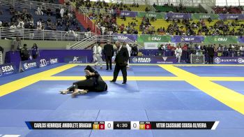 Vitor Cassiano Sousa Oliveira vs Carlos Henrique Anibolete Bragan 2025 Brasileiro Jiu-Jitsu IBJJF