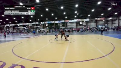 60 lbs 1st Place Match - Landon Bekaert, Heartland Wrestling Academy vs Sean Riffel, Magic City Wrestling Club