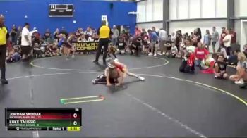 56 lbs Round 4 (6 Team) - Jordan Skodak, Backyard Brawlers vs Luke Taussig, East Kansas Eagles