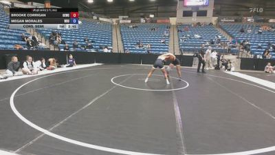 110 lbs Cons. Semi - Megan Morales, Wayland Baptist University vs Brooke Corrigan, OSU Cowgirl Wrestling Club