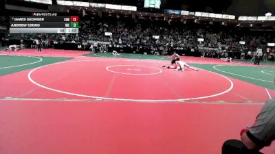 122 lbs Champ. Round 1 - James Georger, CRW3 vs Andrew Cirino, WIEA