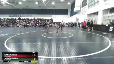 113 lbs Cons. Round 4 - Jayden Rivera, El Dorado vs Ivan Vazquez, Paramount