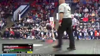 119 lbs Semifinals (8 Team) - Logan Long, Bronson HS vs Daven Lockwood, New Lothrop HS