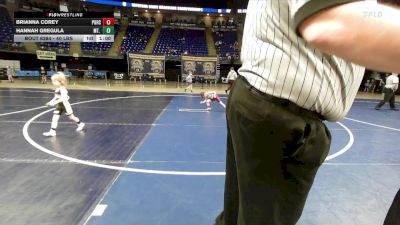 40 lbs Semifinal - Brianna Corey, Purchase Line vs Hannah Gregula, Mt. Lebanon