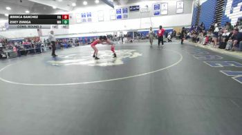 105 lbs Cons. Round 2 - Zoey Zuniga, Whittier vs Jessica Sanchez, Fullerton