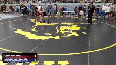 102 lbs Champ. Round 1 - Lincoln Brower, Interior Grappling Academy vs Maxwell Shellabarger, Dillingham Wolverine Wrestling Club
