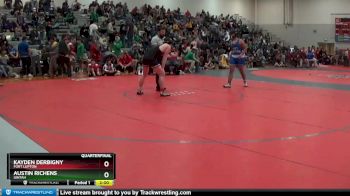 215 lbs Quarterfinal - Austin Richens, Uintah vs Kayden Derbigny, Fort Lupton