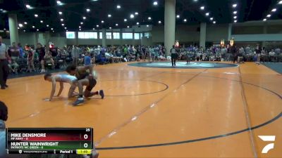 106 lbs Round 3 (6 Team) - Mike Densmore, MF Army vs Hunter Wainwright, Patriots WC Green