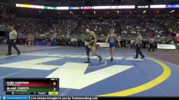 Champ. Round 1 - Gabe Hartman, Nebraska City vs Blaine Christo, Ashland-Greenwood