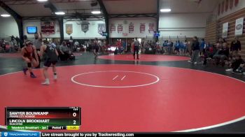 132 lbs Round 3 - Lincoln Brookhart, Muscatine vs Sawyer Bouwkamp, Prairie City Monroe