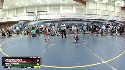 49 lbs Round 4 - Landon Childers, Contenders Wrestling Academy vs Adrian Pineiro, Tennessee