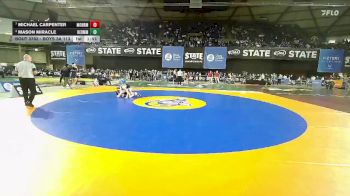 Boys 3A 113 lbs Quarterfinal - Michael Carpenter, Monroe vs Mason Miracle, Hermiston