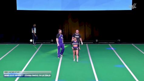 Weber State University - Johanna Simon & Taylor Demler [2026 Coed Partner Stunt] 2026 UCA & UDA College Cheerleading and Dance Team National Championship