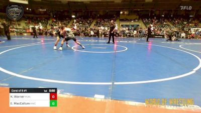 110 lbs Consi Of 8 #1 - Korben Warner, Purler Wrestling vs Evan MacCallum, MWC Wrestling Academy